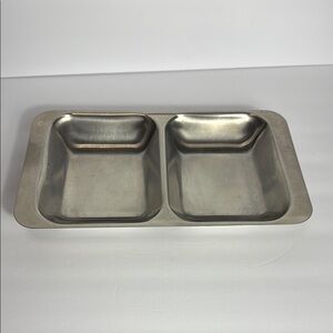 Cultura Mid-Century Modern MCM Stainless Steel Tray